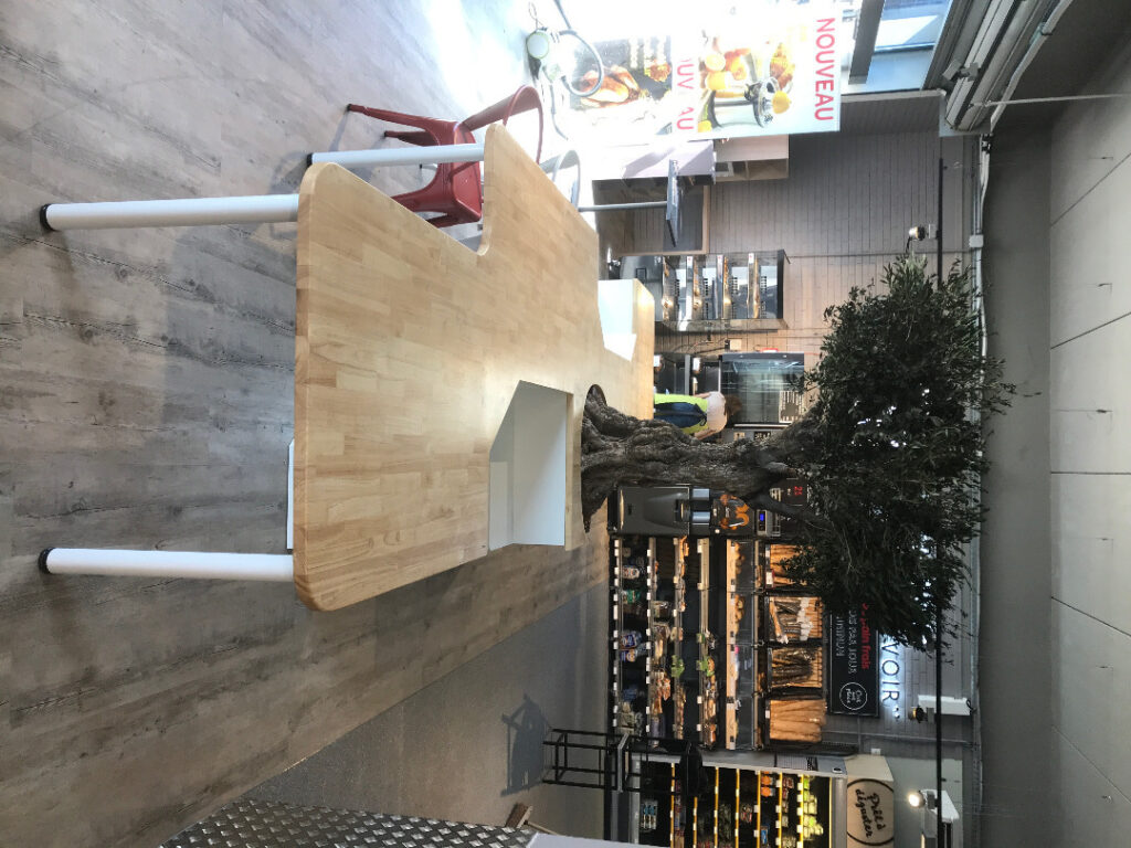Création d'un olivier centenaire pour une galerie marchande