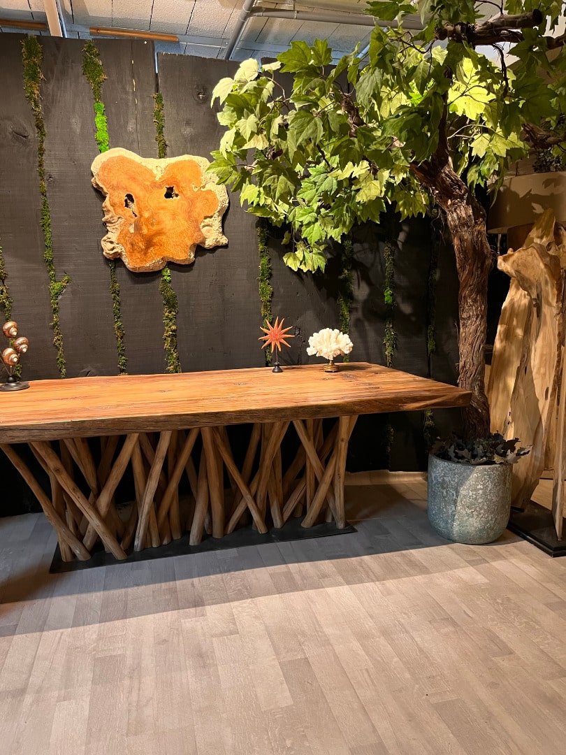 Création d'une Table en bois Africain "mille pattes" – Image 2