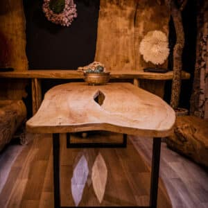 Création d'une table bureau en bois flotté