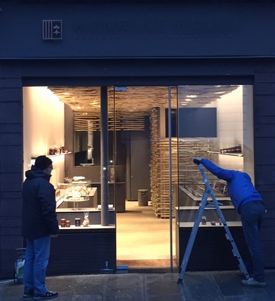 Decoration d&rsquo;une boutique d&rsquo;un chef patissier sur Paris