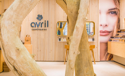 Arbre mort en bois flotté pour la marque AVRIL